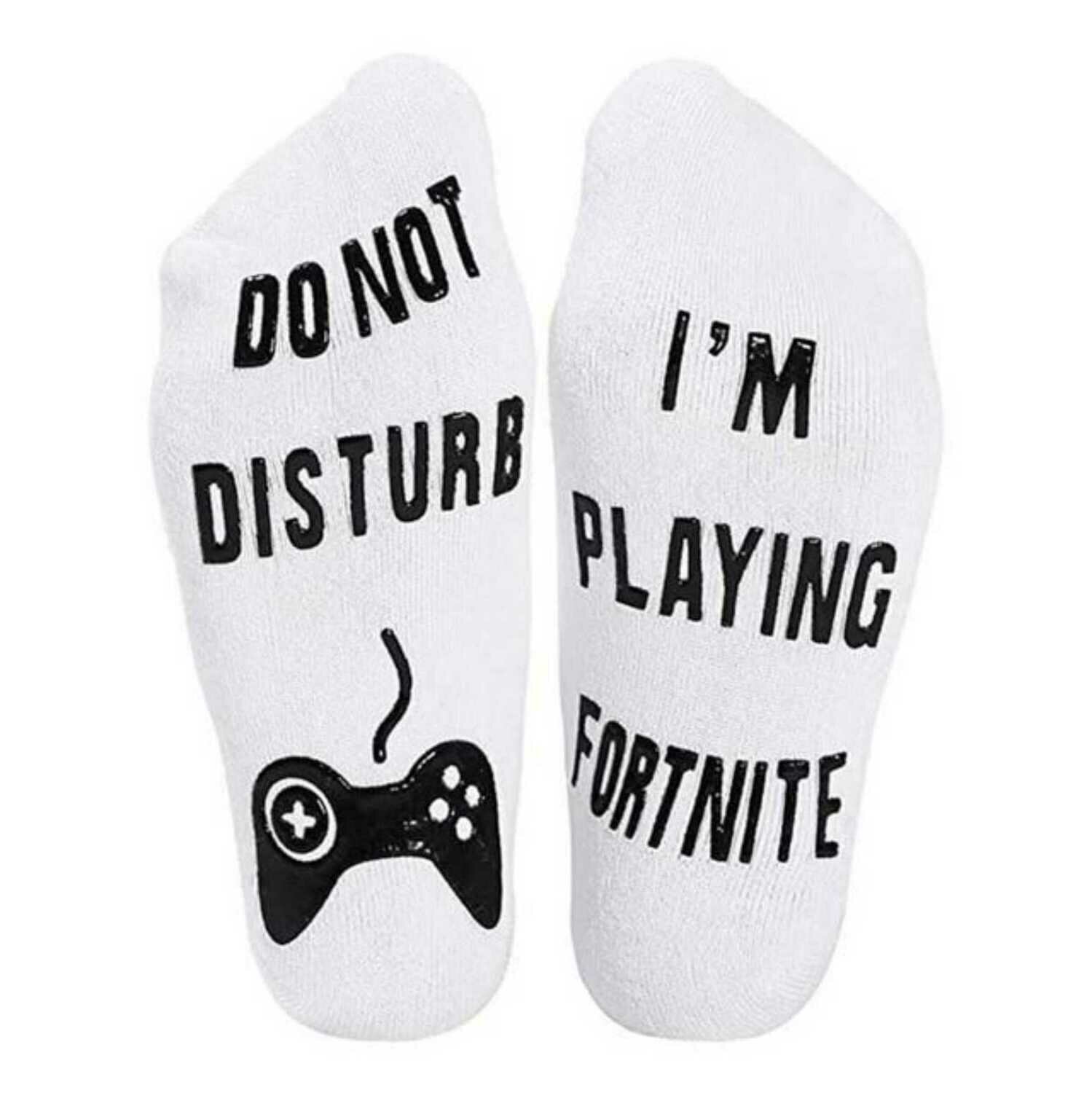 Do Not Disturb Socks - White