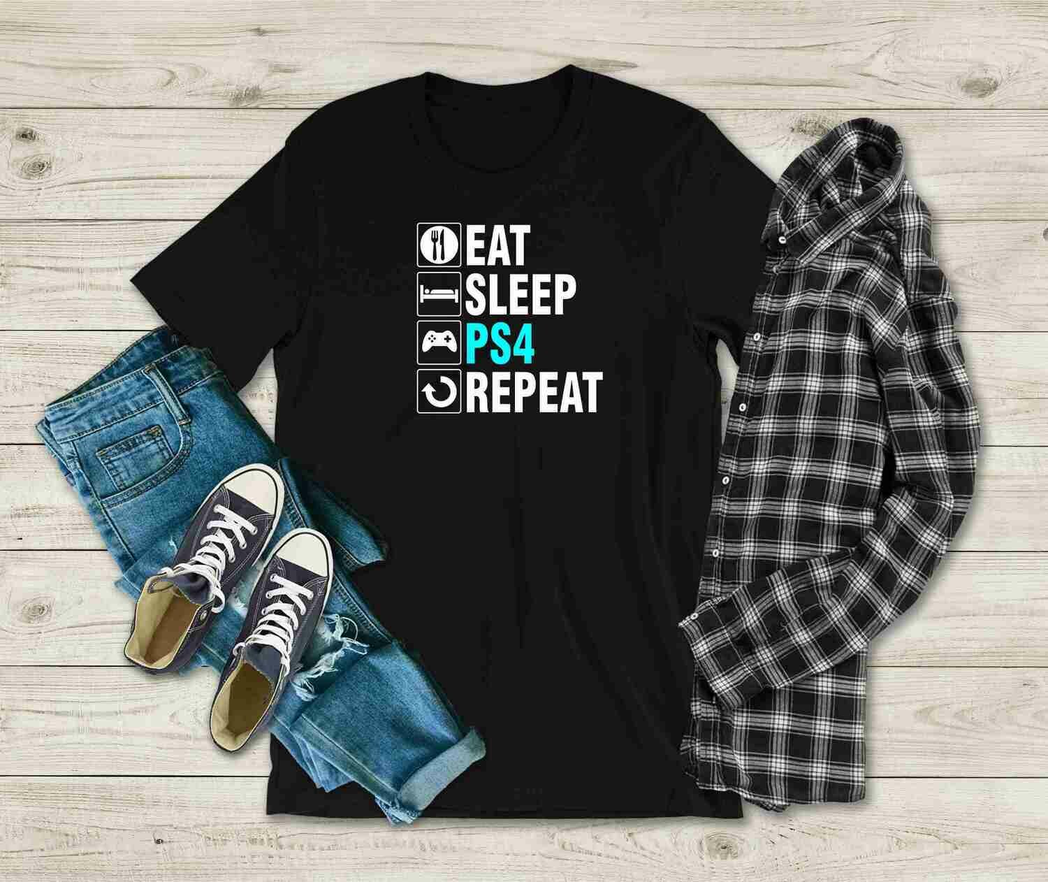 Eat, Sleep, PS4, Repeat T-Shirt