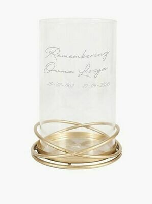 Remembrance Candle Holder & Pillar Candle