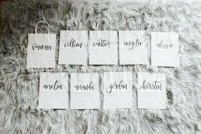Lettered Gift Bag