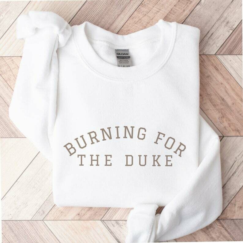 Over Sized Burning For The Duke Unisex Crewneck Sweatshirt | Bridgerton