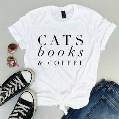 Cats Books & Coffee Unisex T-shirt