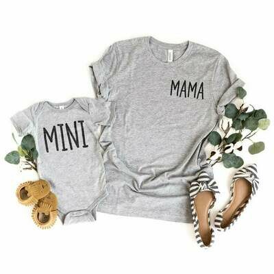 Mama & Mini T-Shirt & Onesie Set