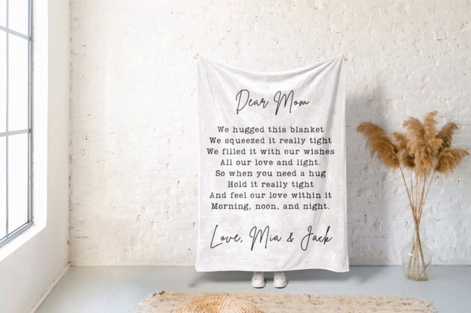 Dear Mom Fleece Blanket