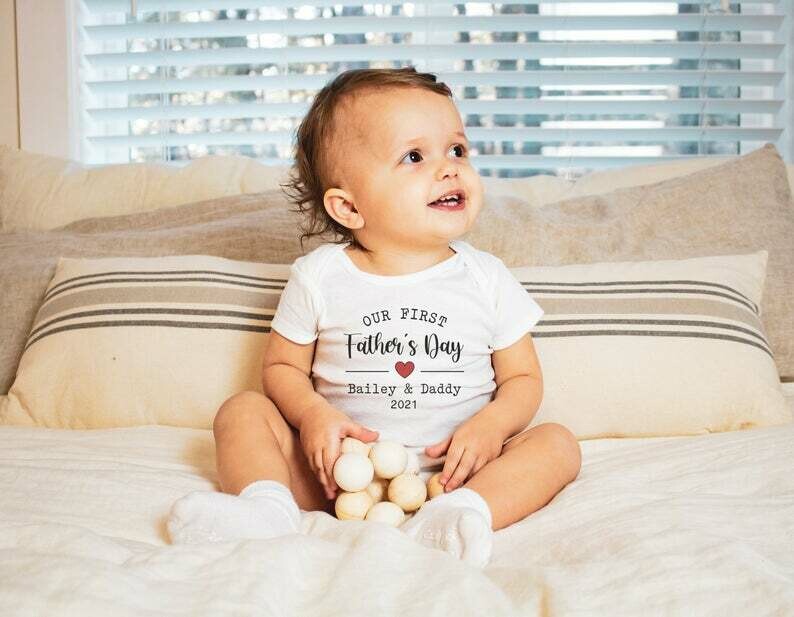 Our First Father&#39;s Day Onesie