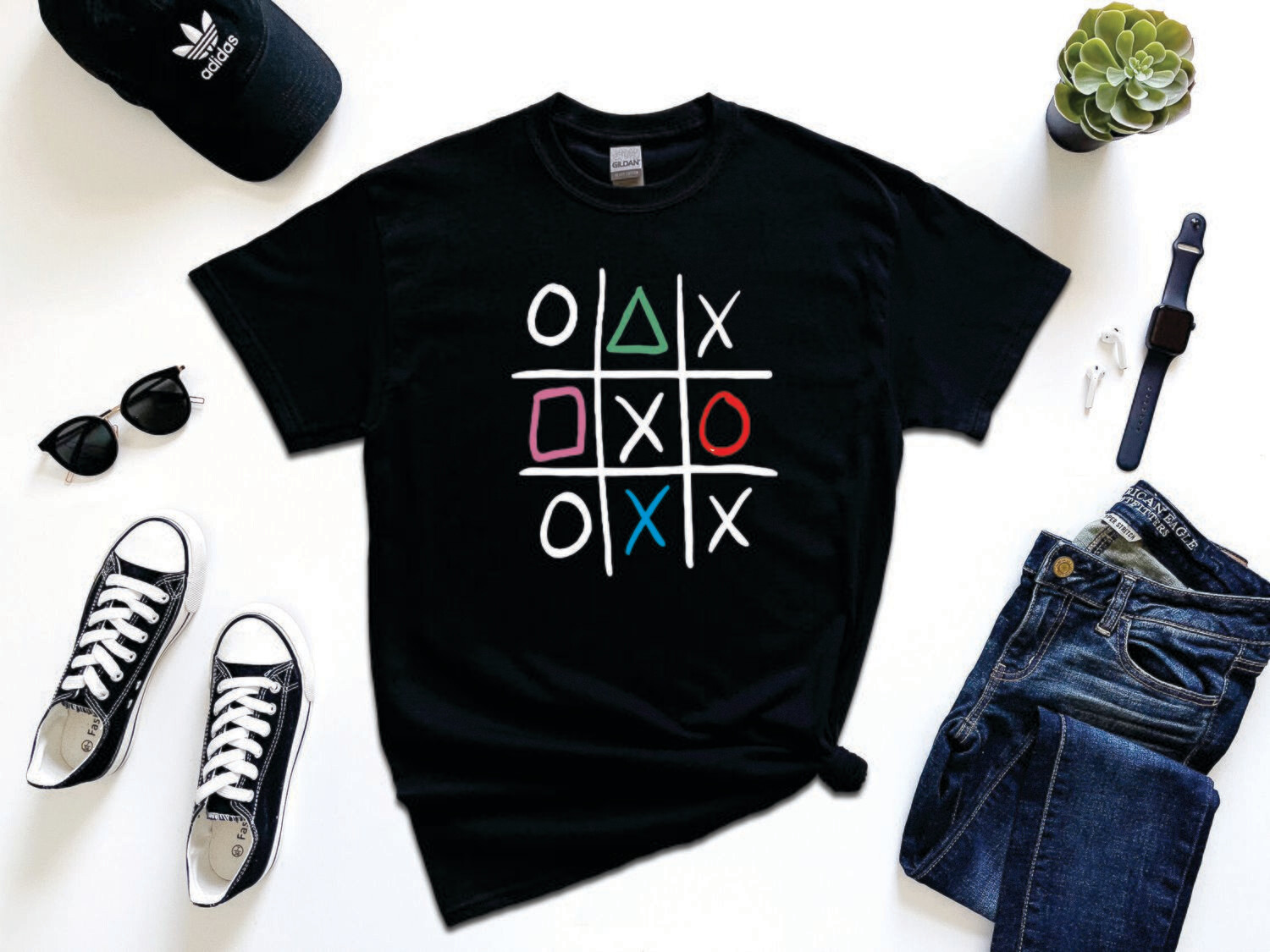 Gamers Tic Tac Toe T-Shirt