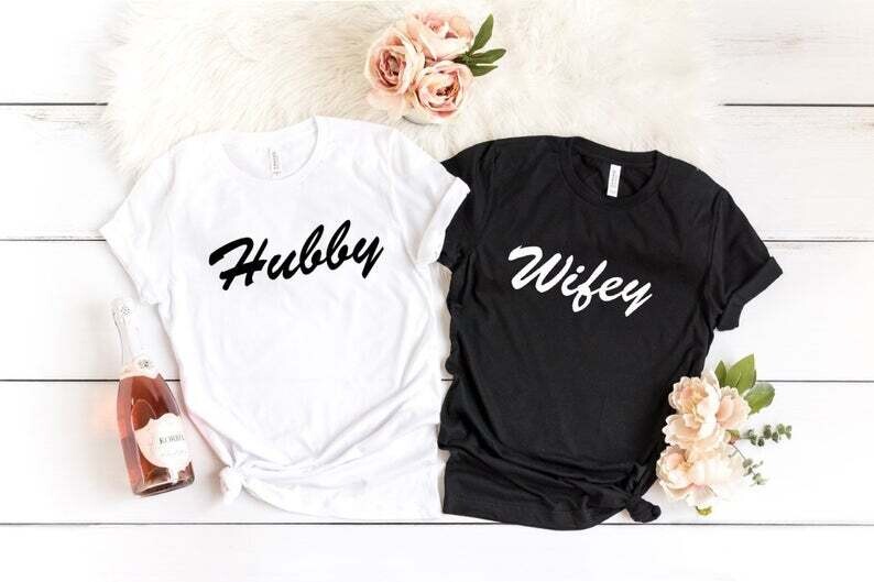 Hubby & Wifey Unisex T-Shirts Set