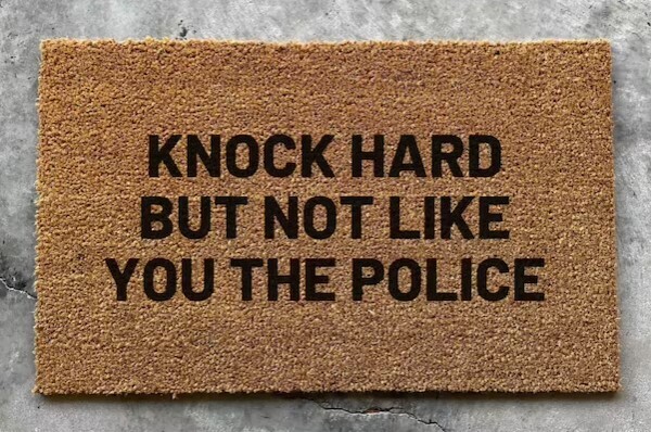 Knock Hard Welcome Mat