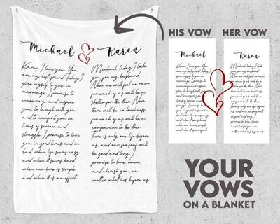 Our Vows Blanket