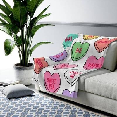 Love Hearts Valentine Blanket 700x1000