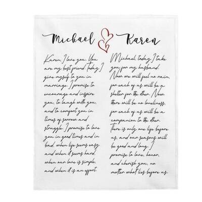 Our Vows Blanket