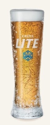 Single Beer Glass - Castle Lite Tumbler 300ml
