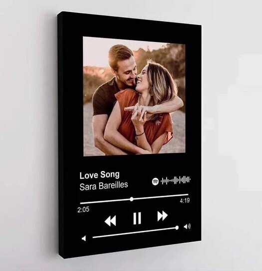 Spotify Song Lyrics Canvas For Couples - Ready To Hang