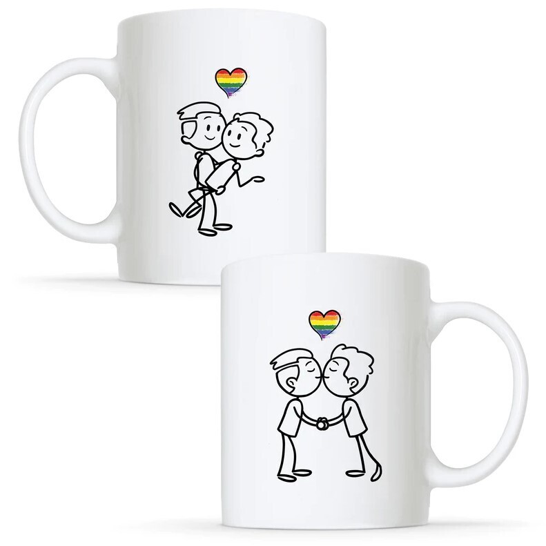 Gay Couple Mug Set