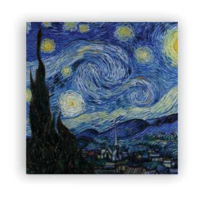Starry Night - by Vincent van Gogh - Canvas Art Print
