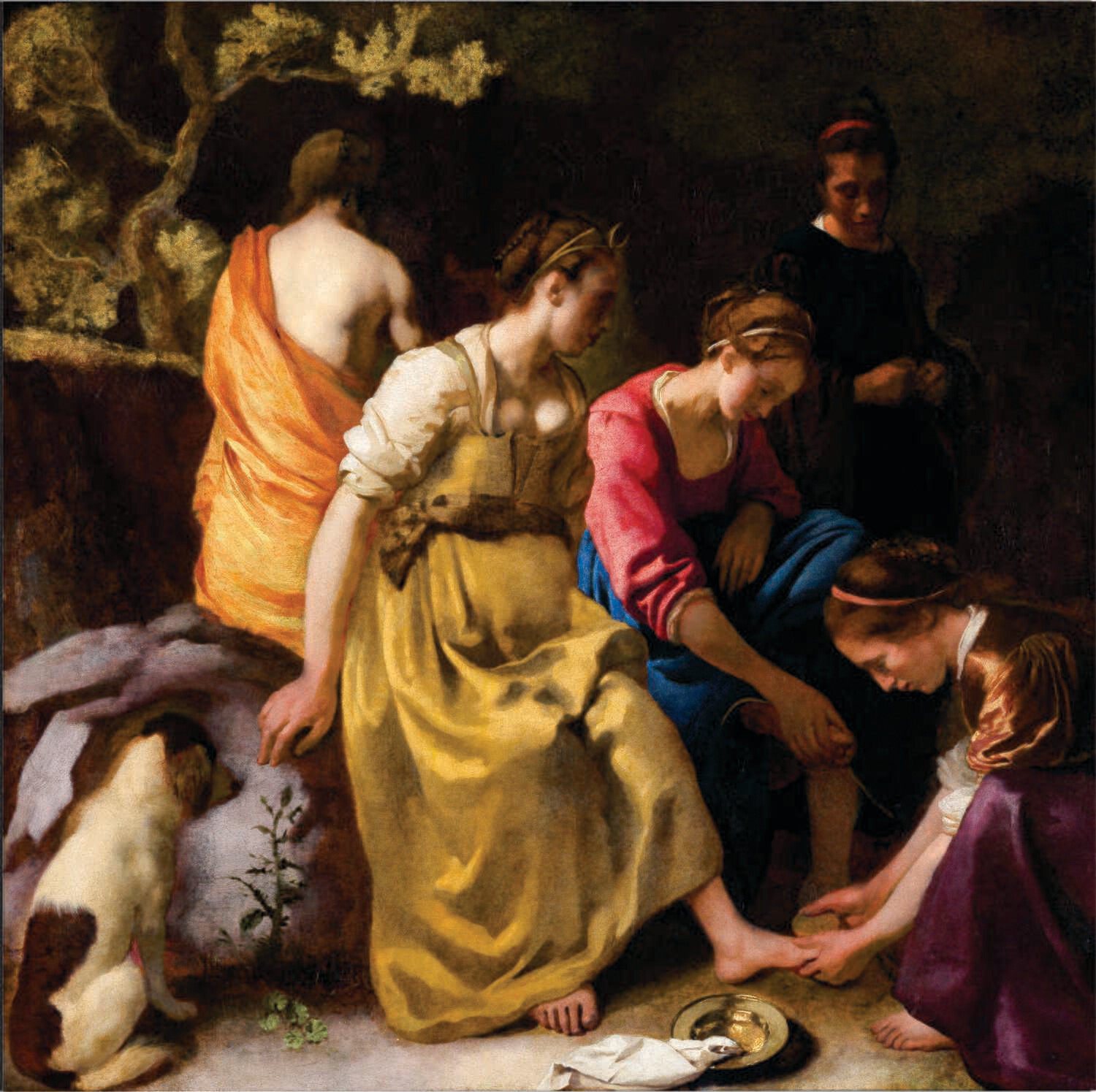 Diana and her Nymphs - by Vermeer - Canvas Art Print