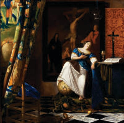 Allegory of the Catholic Faith - by Vermeer - Canvas Art Print