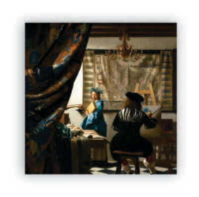 The Allegory of Painting - by Vermeer - Canvas Art Print