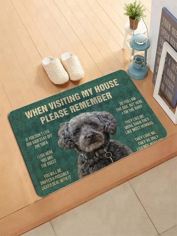 Large Personalised Pet Rules Welcome Mat