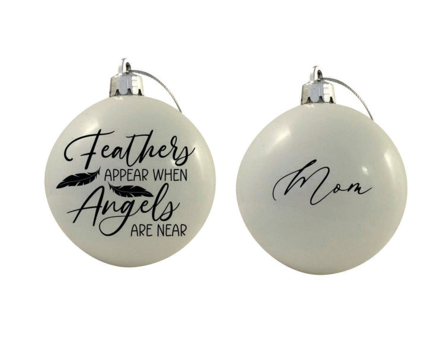 6cm Angels are Near Rememberance Bauble