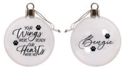 6cm Pet Rememberance Bauble