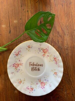 Fabulous Bitch 140mm - One of a Kind Altered Art Trinket Dish
