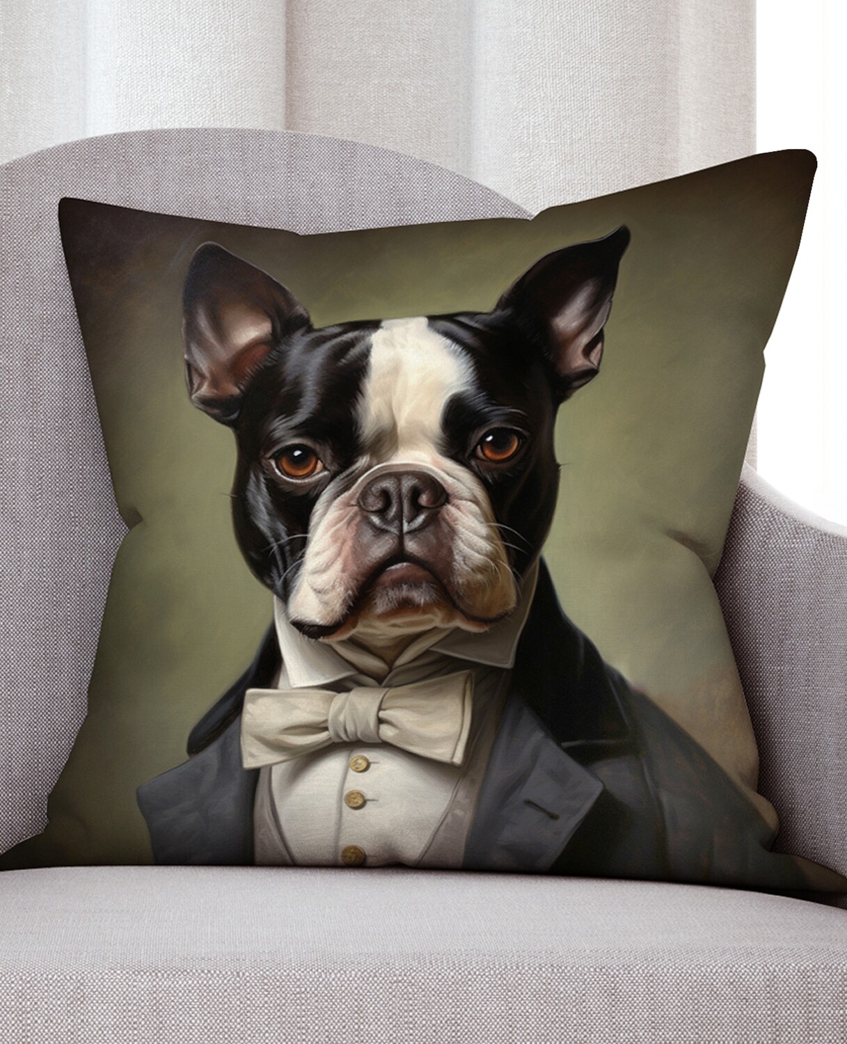 Velvet Scatter Cushion (DOGS) - 600mm x 600mm - Catalogue Pawtraits