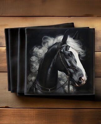Placemats x Set of 4 - 300mm x 400mm (HORSES) - Catalogue Pawtraits