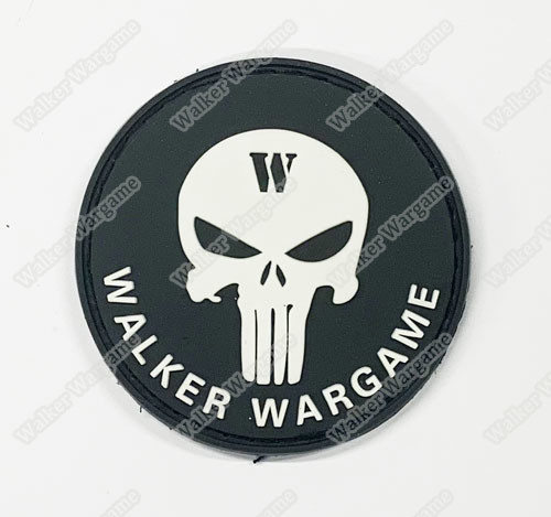 PWG001 PVC Walker Wargame Round Logo Patch With Velcro - Full Colour