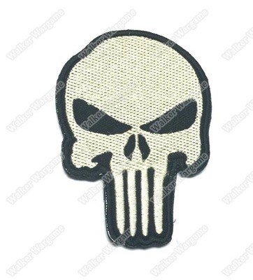 PB514 US Navy Seal Team 6 Punisher Patch With Velcro - Full Colour