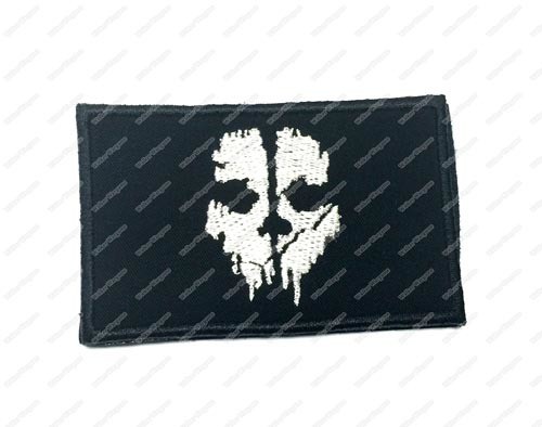 PB887 Call Of Duty 10 COD10 Ghost Team Patch With Velcro - Black Colour