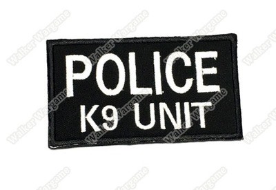 WG023 Police K9 Unit Patch With Velcro - Full Colour