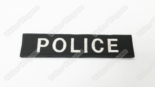 WG044 Police Name Patch With Velcro - SWAT Black