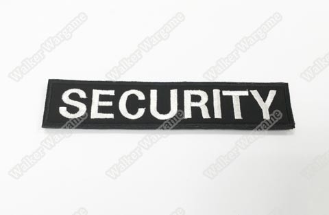 WG045 Security Name Patch With Velcro - SWAT Black
