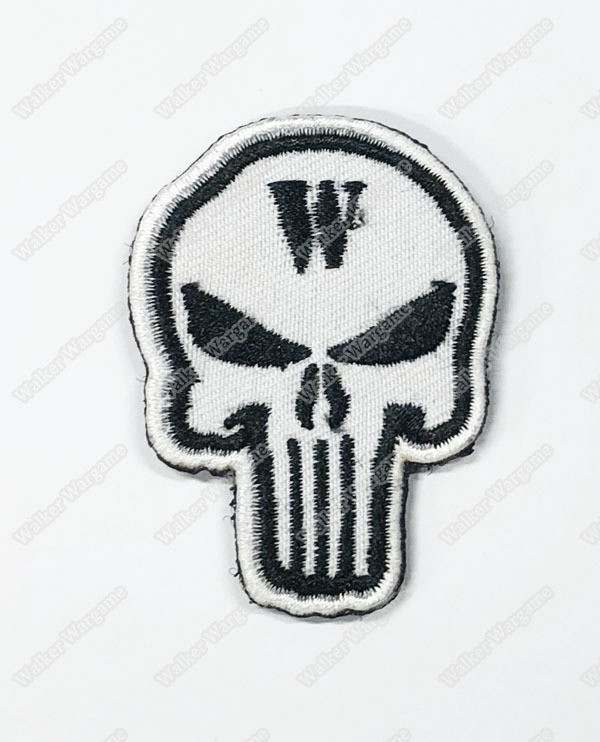 WG111 Walker Wargame 2018 New Logo Patch With Velcro - White Color