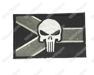 WG049 Navy SEAL Punisher RSA Flag Patch With Velcro - ACU Color