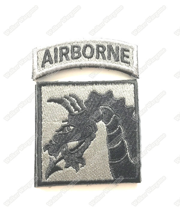 WG073 US Amry 18th Airborne Corps Patch With Velcro - ACU Color