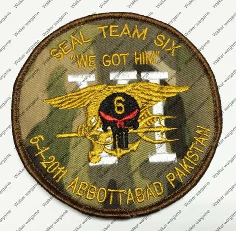 B1586 US Navy Seal Team 6 2011-5-1 Ben Laden Mission Patch With Velcro - Multicam Colour