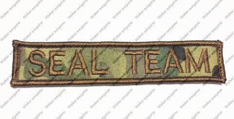 Q099 US Navy SEAL Team Tag Patch With Velcro - Multicam Colour