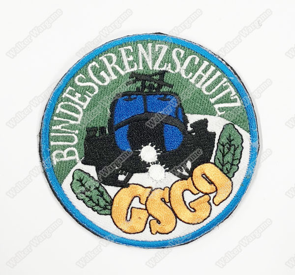 WG108 German GSG9 Grenzschutzgruppe 9 Elite Police Tactical Unit Patch With Velcro - Full Colour