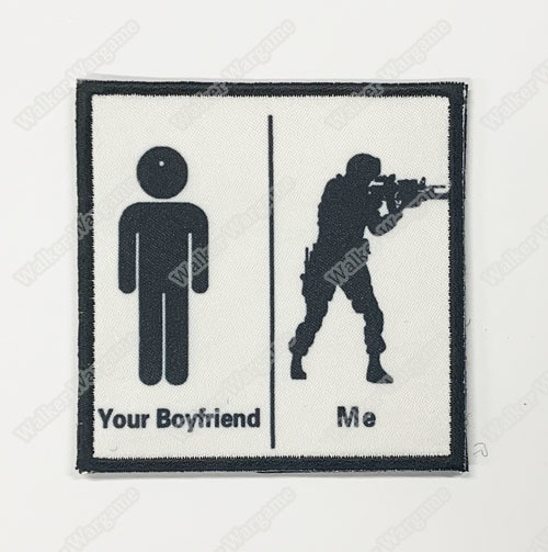 WG121 Your Boyfriend VS Me Chapter Morale Patch With Velcro - Full Colour