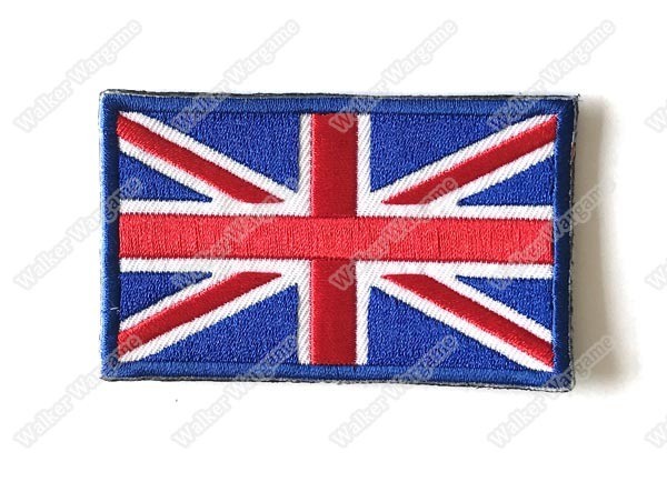 WG074 UK United Kingdom Britain Flag Union Jack With Velcro - Full Colour