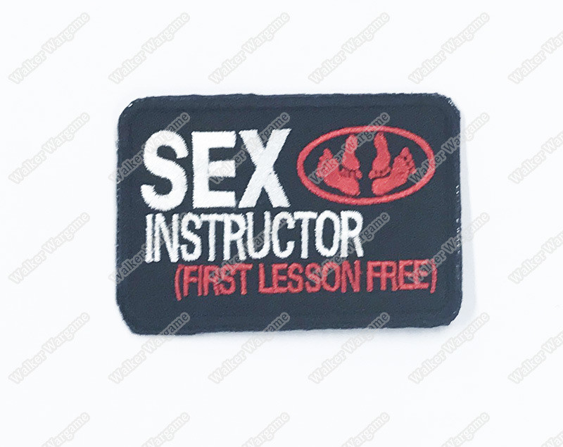 WG082 SEX Instructor US Army Chapter Morale Patch With Velcro - Black