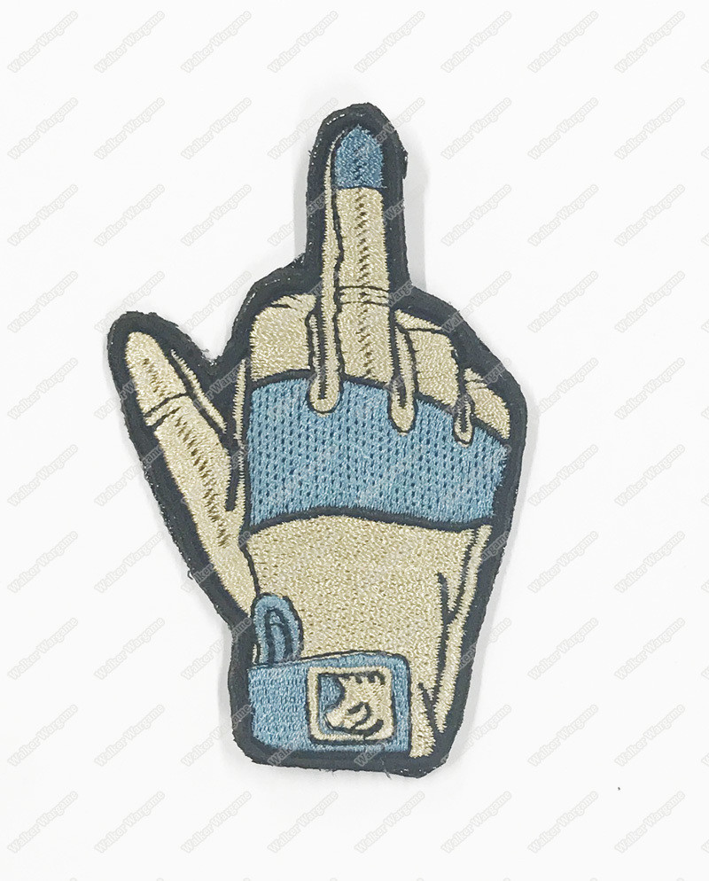 WG084 Tactical Gloves Middle Finger US Army Chapter Morale Patch With Velcro - Full Color