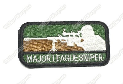WG028 Major League Sniper Patch With Velcro - Full Colour WG028 Major League Sniper Patch With Velcro - Full Colour