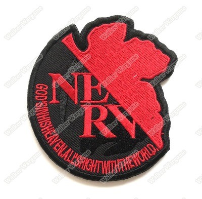 WG063 Neon Genesis Evangelion NERV Patch With Velcro - Full Color