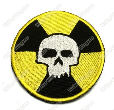 WG035 Nuclear Skull Patch With Velcro - Full Colour