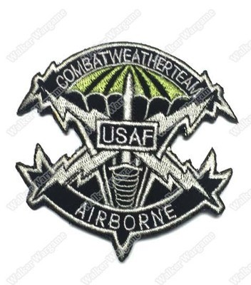WG009 US Air Force Combat Weather Team Patch With Velcro - Full Colour