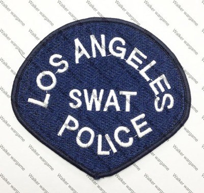 B114 LAPD Los Angeles Police SWAT Patch With Velcro - Blue