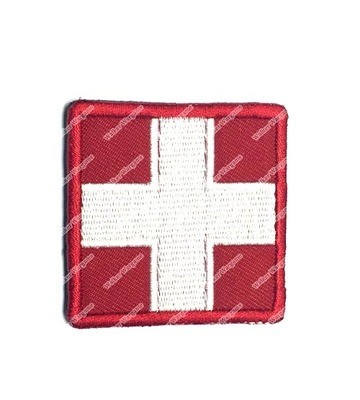 PB691 US Army Medic Red Cross Patch With Velcro - Full Color